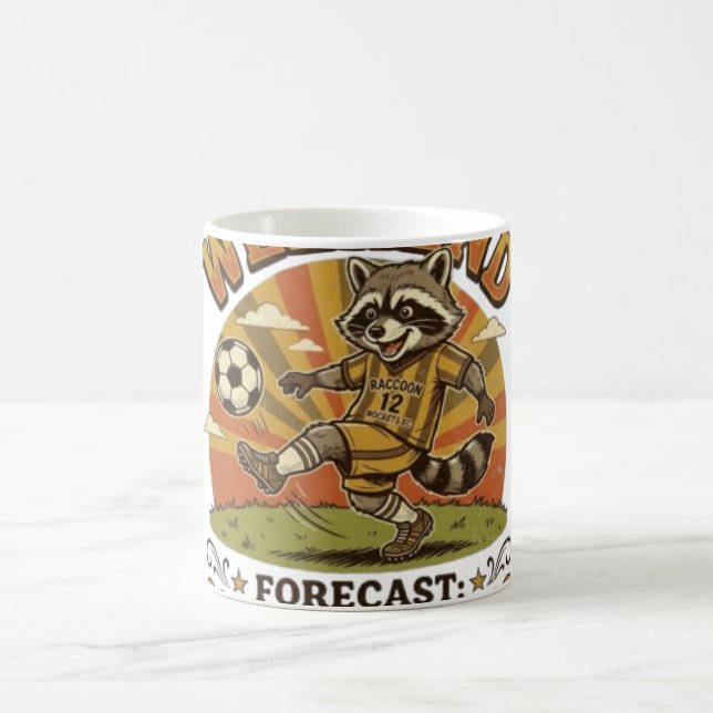 Wochenendprognose Fußball und Nickerchen Lustiger  Kaffeetasse (Mittel)