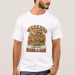 Wochenendprognose Fußball und Nickerchen Lustiger  T-Shirt