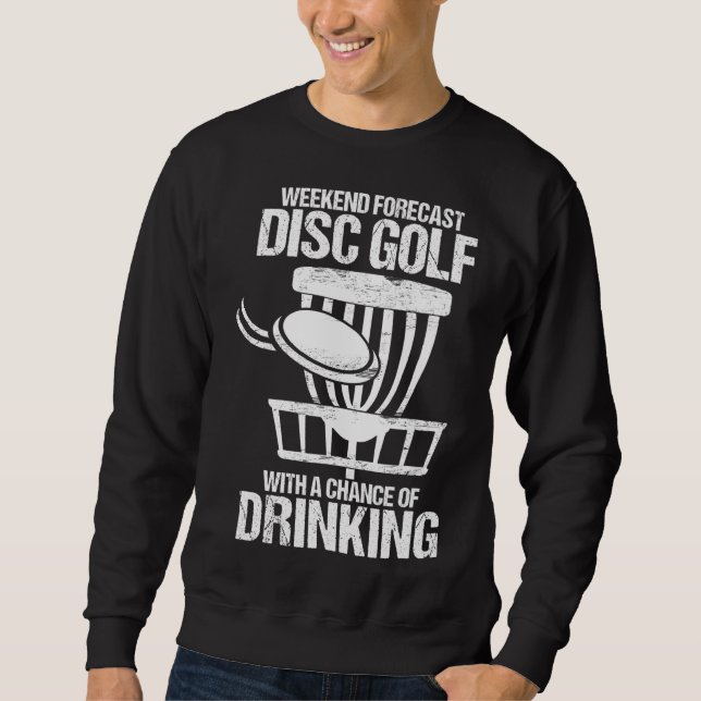 Wochenendprognose mit der Möglichkeit, Golf zu tri Sweatshirt (Vorderseite)