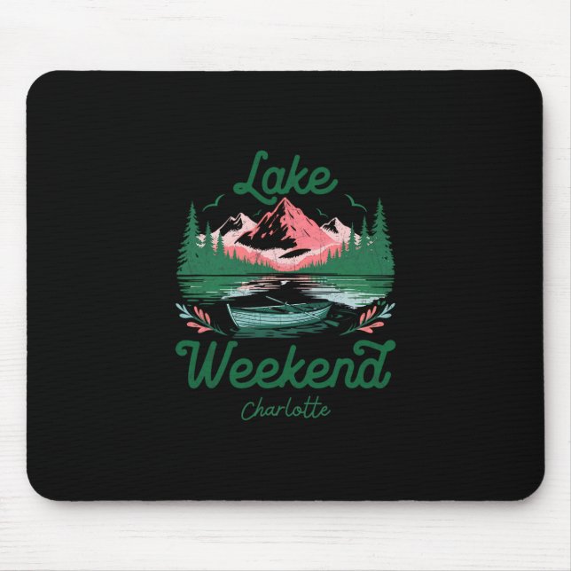 Wochenendurlaub am See Charlotte North Carolin Mousepad (Vorne)