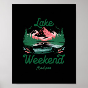 Wochenendurlaub am See in Madison Wisconsin Poster