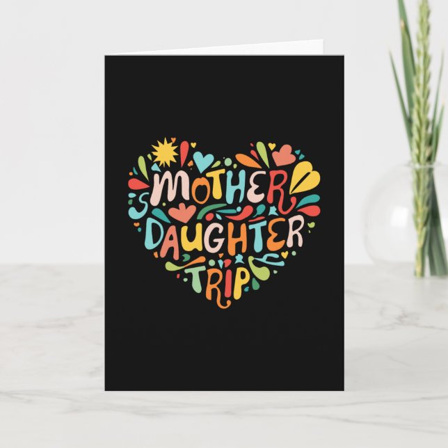 Wochenendurlaub Mutter-Tochter-Reise Mama-Tochter Karte (Vorderseite)