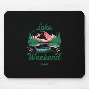 Wochenendurlaubsreise am See Maui Hawaii Mousepad