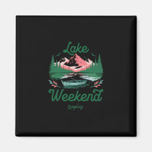 Wochenendurlaubsreise am See Neapel Florida Magnet