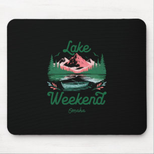 Wochenendurlaubsreise am See Omaha Nebraska Mousepad