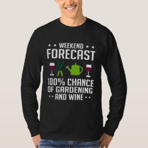 Wochenendvorhersage 100% Chance auf Gartenarbeit u T-Shirt