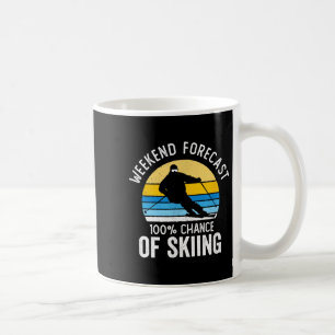 Wochenendvorhersage 100% Chance auf Skifahren Vint Kaffeetasse