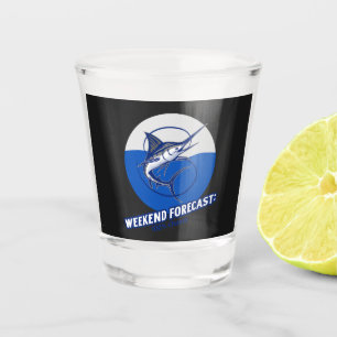 Wochenendvorhersage 100% Chance Schnapsglas