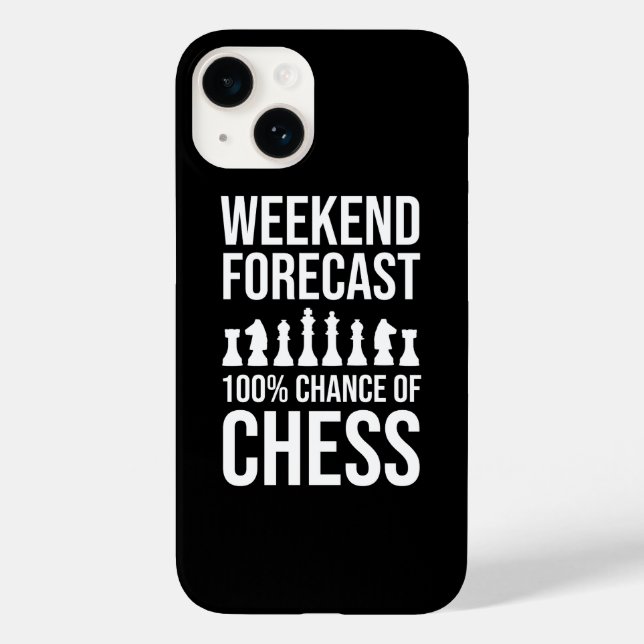 Wochenendvorhersage - 100% Schachchance Case-Mate iPhone Hülle (Rückseite)