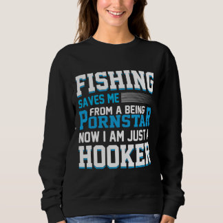 Wochenendvorhersage Angeln & Trinken Humor Design Sweatshirt