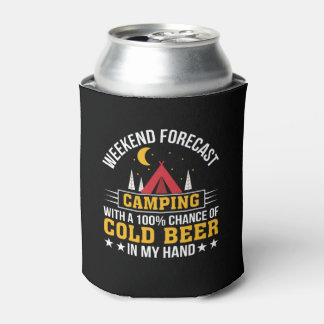 Wochenendvorhersage Camping Kaltes Bier in der Han Dosenkühler