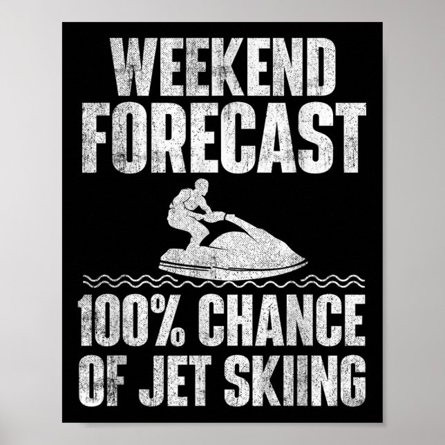Wochenendvorhersage Jetski fahren - Jetski-Fan Url Poster (Vorne)