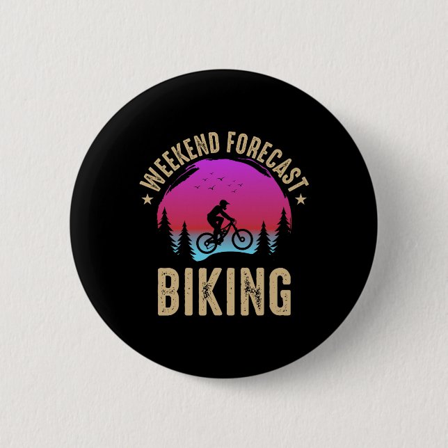 Wochenendwettervorhersage Radfahren Mountainbiken  Button (Vorderseite)