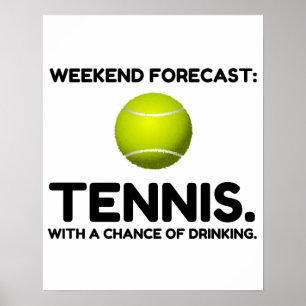 WOCHENENPROGNOSE TENNIS POSTER