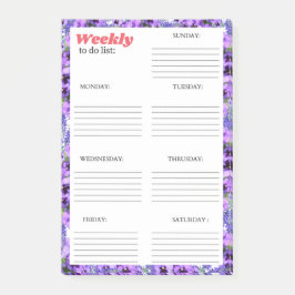 WOCHENLISTE: POST-IT KLEBEZETTEL