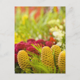 Wochenmarkt für Obst und Gemüse. Postkarte