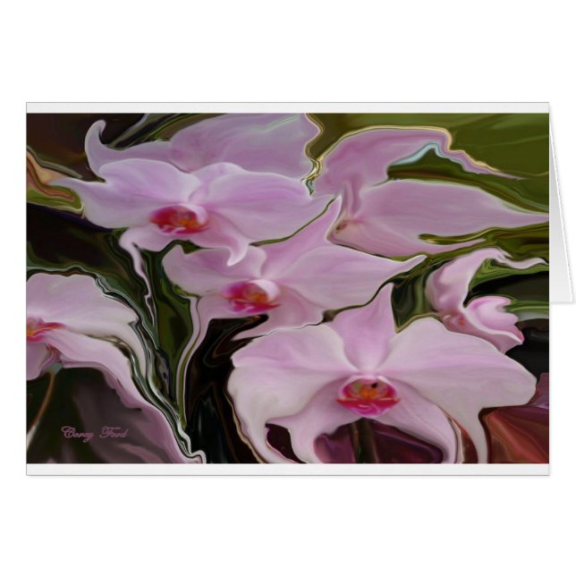 WOCHENORCHIDEN BLANKKARTE (Vorderseite (Horizontal))