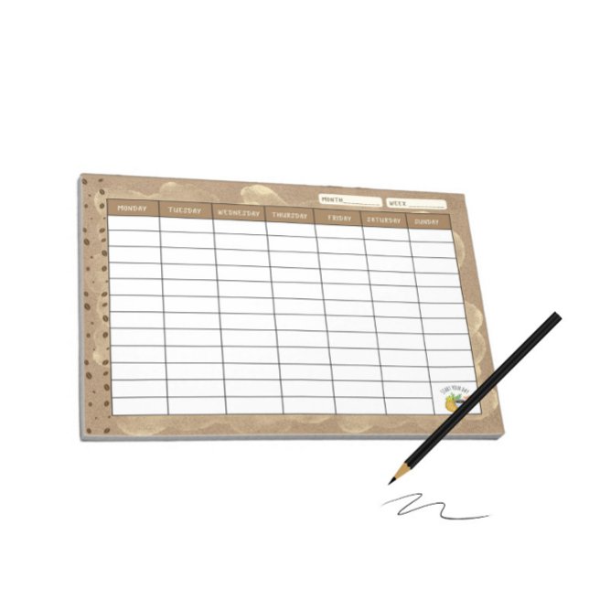 Wochenplaner für Kaffeeliebhaber Notizblock (Von Creator hochgeladen)