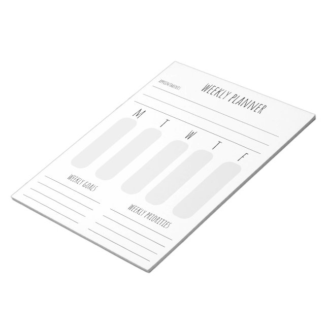 Wochenplannotiz Notizblock (angewinkelt)