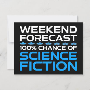 Wochenprognose - 100 % Chance auf Science Fiction Postkarte