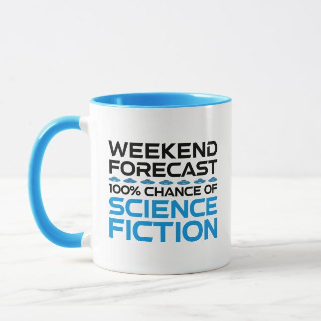 Wochenprognose - 100 % Chance auf Science Fiction Tasse (Links)