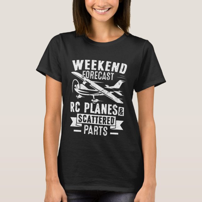 Wochenprognose RC-Flugzeug T-Shirt (Vorderseite)