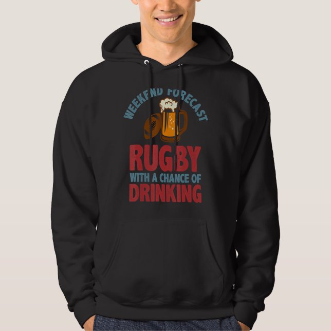 Wochenprognose Rugby mit der Chance, Hoodie (Vorderseite)