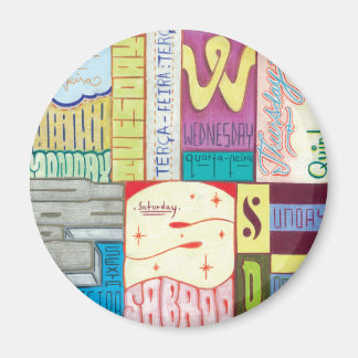 Wochentage Magnet