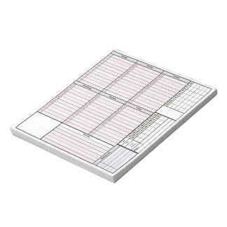 Wöchentliche Planerseite mit Tracker & Monatsraste Notizblock