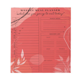Wöchentlicher Essensplaner: Vereinfachen Sie Ihren Notizblock