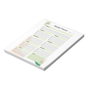 Wöchentlicher Planer Kalender Organizer To-Do-List Notizblock