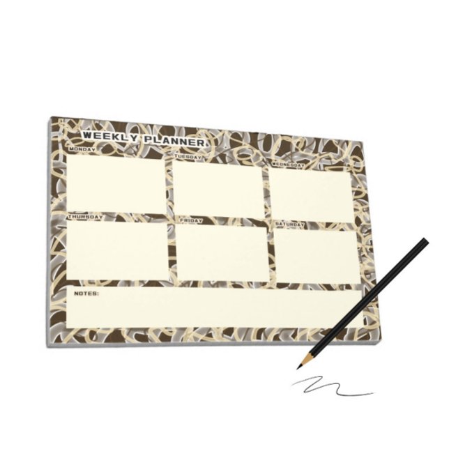 Wöchentlicher Planer mit chaotischen Linien Notizblock (Von Creator hochgeladen)