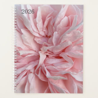 Wöchentlicher Planer mit weicher rosa floraler Ums