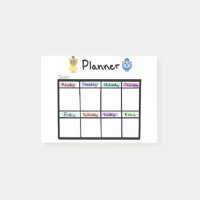Wöchentlicher Planer Post it Notes