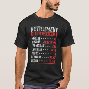 wöchentlicher Zeitplan für die Einzahlung von Väte T-Shirt