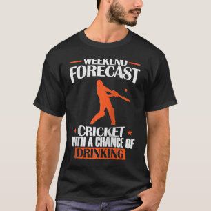 Wöchentliches Vorhersagekricket mit der Chance, zu T-Shirt