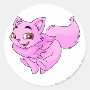 Wocky Pink Runder Aufkleber