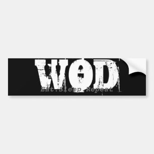 WOD.Eat.Sleep.Repeat Stoßdämpfer Autoaufkleber