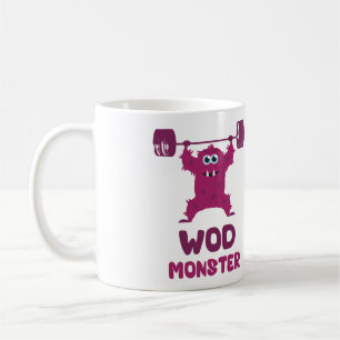 WOD Monster (niedliches Barbell-Zugreifen-Monster) Tasse