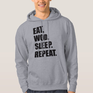 WOD-Motivation - Essen, WOD, Schlafen, wiederholen Hoodie
