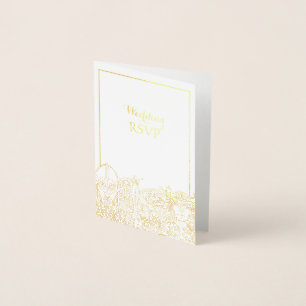Woden & Fríge Wedding RSVP Foil Card Folienkarte