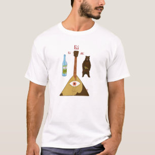 Wodka, Balalaika u. Bär T-Shirt