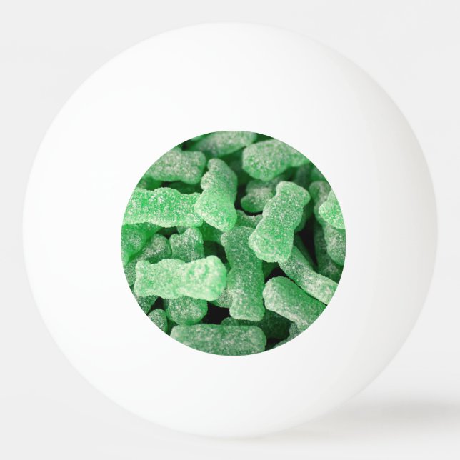 Wodka goss Gelee-Bärn-Süßigkeit hinein Tischtennisball (Vorderseite)