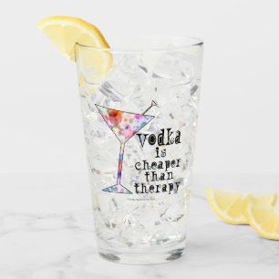 Wodka ist billiger als Therapie #Drink #Highball Glas