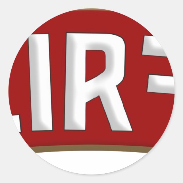 Wodka Runder Aufkleber (Vorderseite)