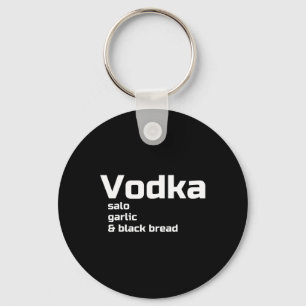 Wodka Salo Knoblauch und Schwarzbrot Lustige Ukrai Schlüsselanhänger