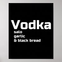 Wodka Salo Knoblauch und Schwarzbrot Lustiges Ukra