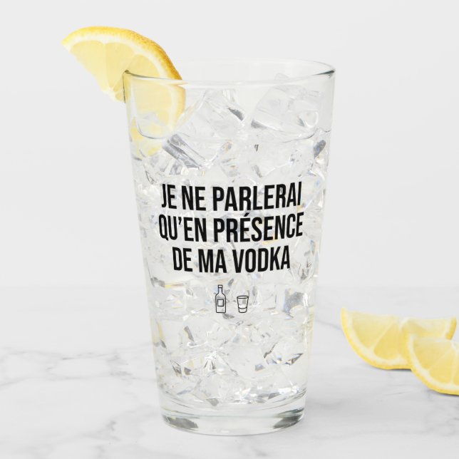 Wodka trinken glas (Vorderseite Ice)