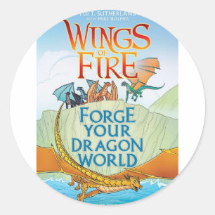 WOF Schmiede deine eigene Drachenwelt Runder Aufkleber