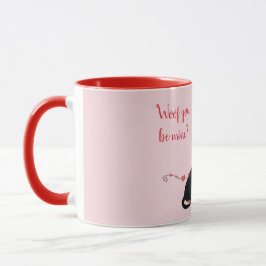 Wof you be mine Valentine Hunde Tasse